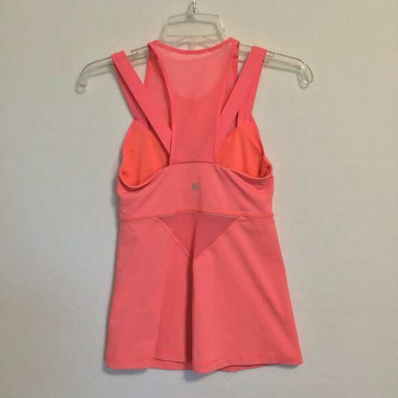 Lululemon Running In The City Tank Grapefruit Size 4 - Picture 8 of 13
